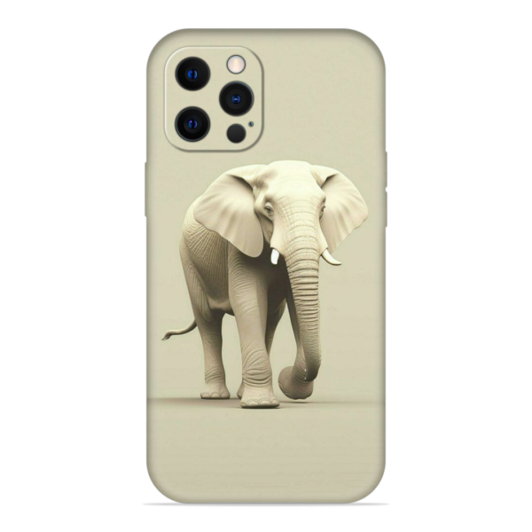 iPhone 12 Pro Cover with Majestic Elephant Print