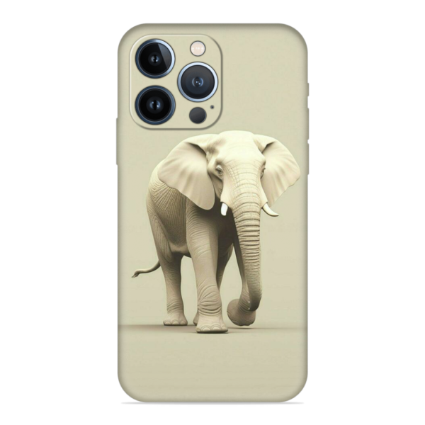 iPhone 13 Pro Cover with Majestic Elephant Print