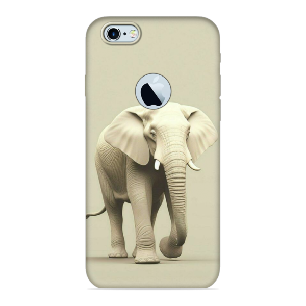 iPhone 6 (Logo Cut) with Majestic Elephant Print