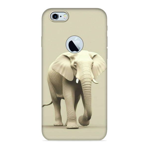 iPhone 6S (Logo Cut) with Majestic Elephant Print