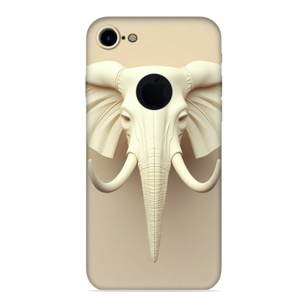 Majestic Elephant Head iPhone 7 (Logo Cut) Cover