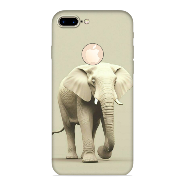 iPhone 7 Plus (Logo Cut) with Majestic Elephant Print