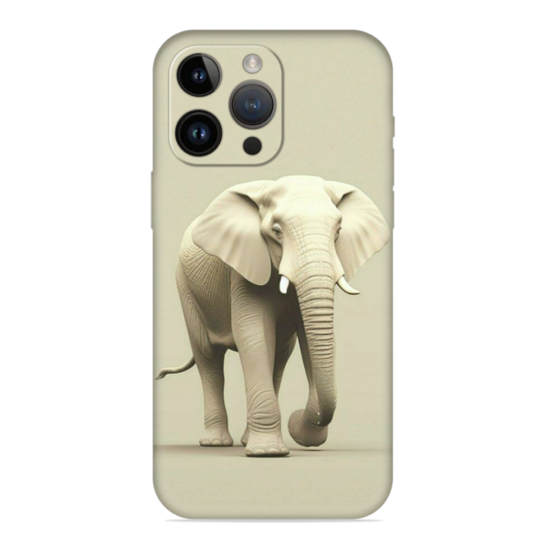 iPhone 14 Pro Max Cover with Majestic Elephant Print