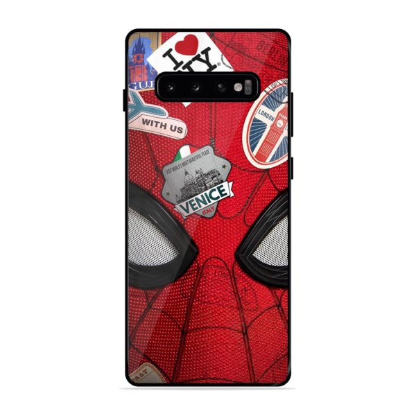 Spider-Man Face Print Cover for Samsung Galaxy S10 Plus