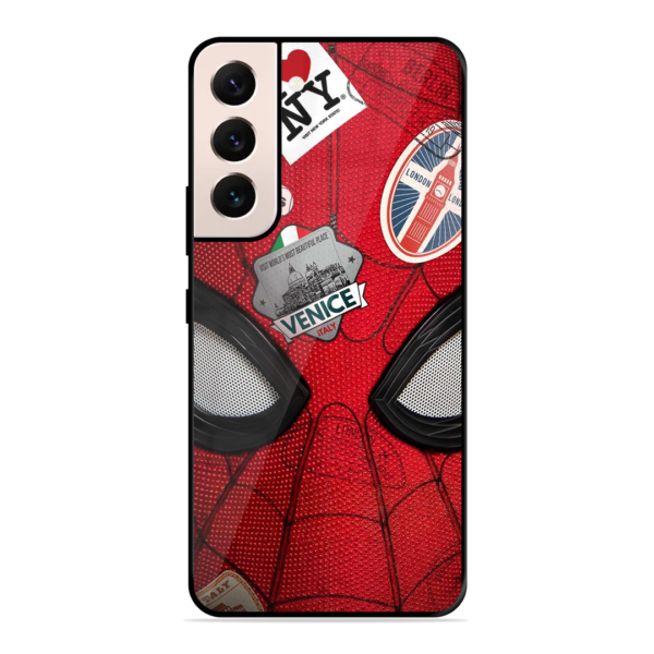 Spider-Man Face Print Cover for Samsung Galaxy S22 5G