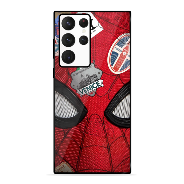 Spider-Man Face Print Cover for Samsung Galaxy S22 Ultra