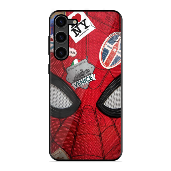 Spider-Man Face Print Cover for Samsung Galaxy S23 Plus (5G)