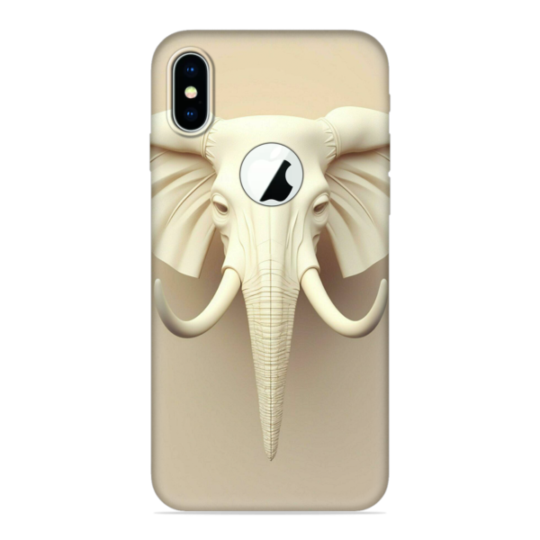 Majestic Elephant Head iPhone XS Max (Logo Cut) Cover