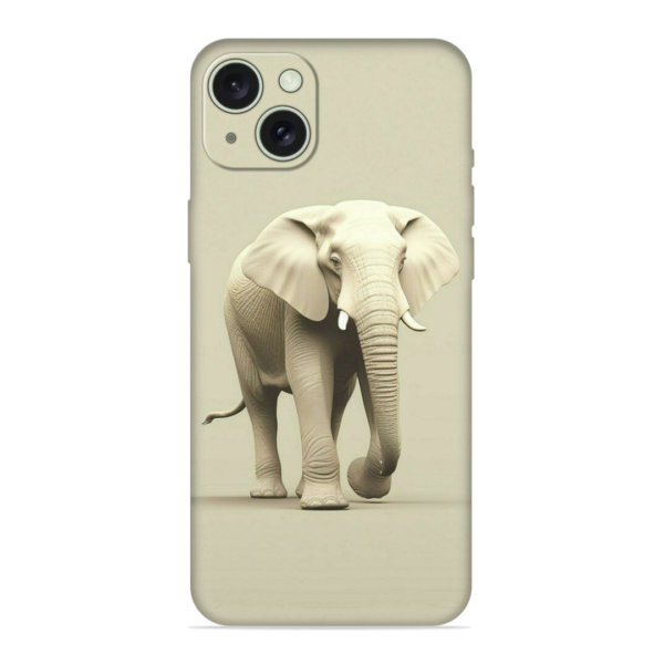 iPhone 15 Plus Cover with Majestic Elephant Print